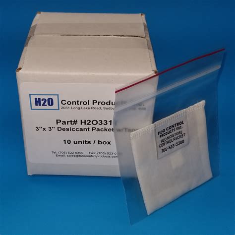 desiccant packets for enclosures